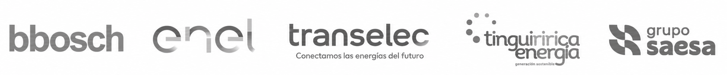 Clientes: bbosch, Enel, Transelec, Tinguiririca Energía, Grupo Saesa